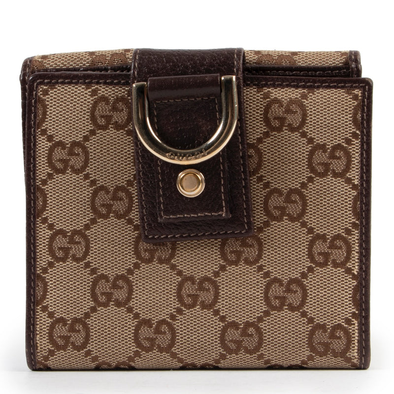 shop online at Labellov for vintage second hand Gucci Monogram Wallet 100% guaranteed authenticity