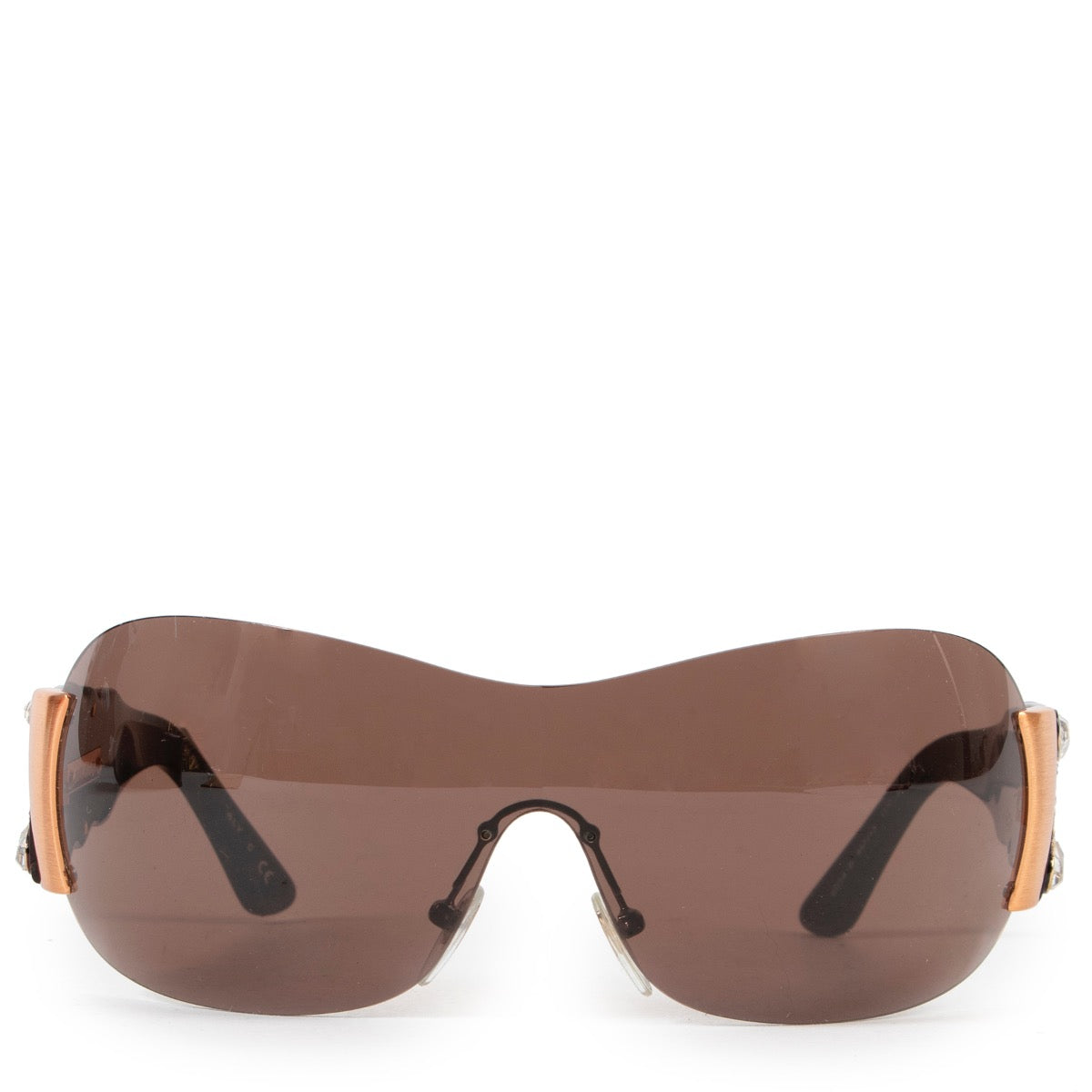Shop safe online authentic second hand Bulgari Brown Limited Edition Sunglasses at Labellov.com.