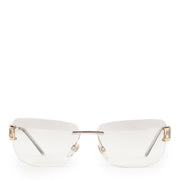 Shop safe online authentic second hand Bulgari Silver Rimeless Glasses at Labellov.com