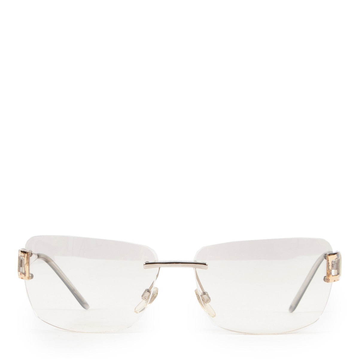 Shop safe online authentic second hand Bulgari Silver Rimeless Glasses at Labellov.com
