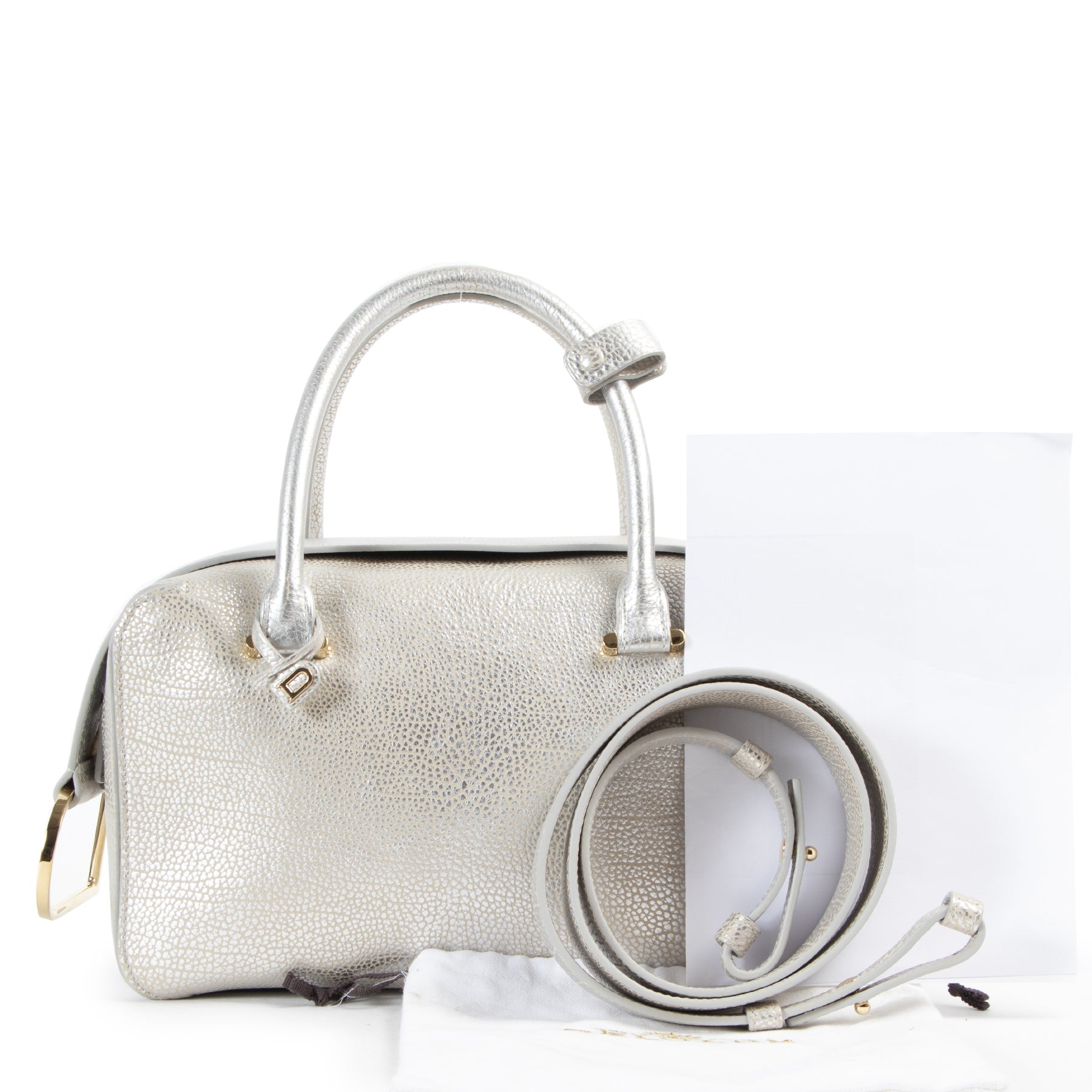Delvaux Cool Box MM Crispy Calf Antique Gold kopen en verkopen aan de beste prijs bij Labellov