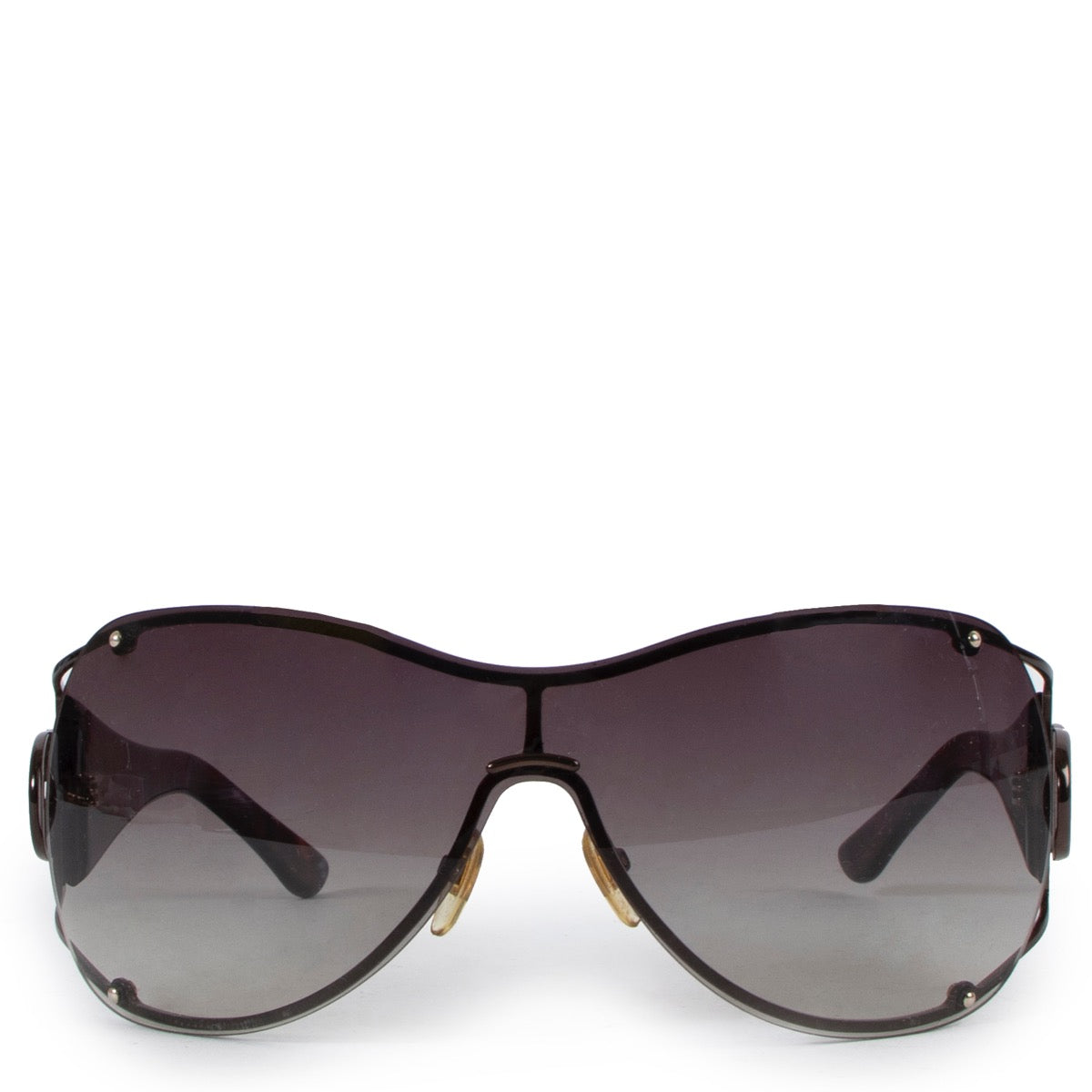 Shop safe online at Labellov in Antwerp this 100% authentic second hand Gucci Brown Rimeless Sunglasses