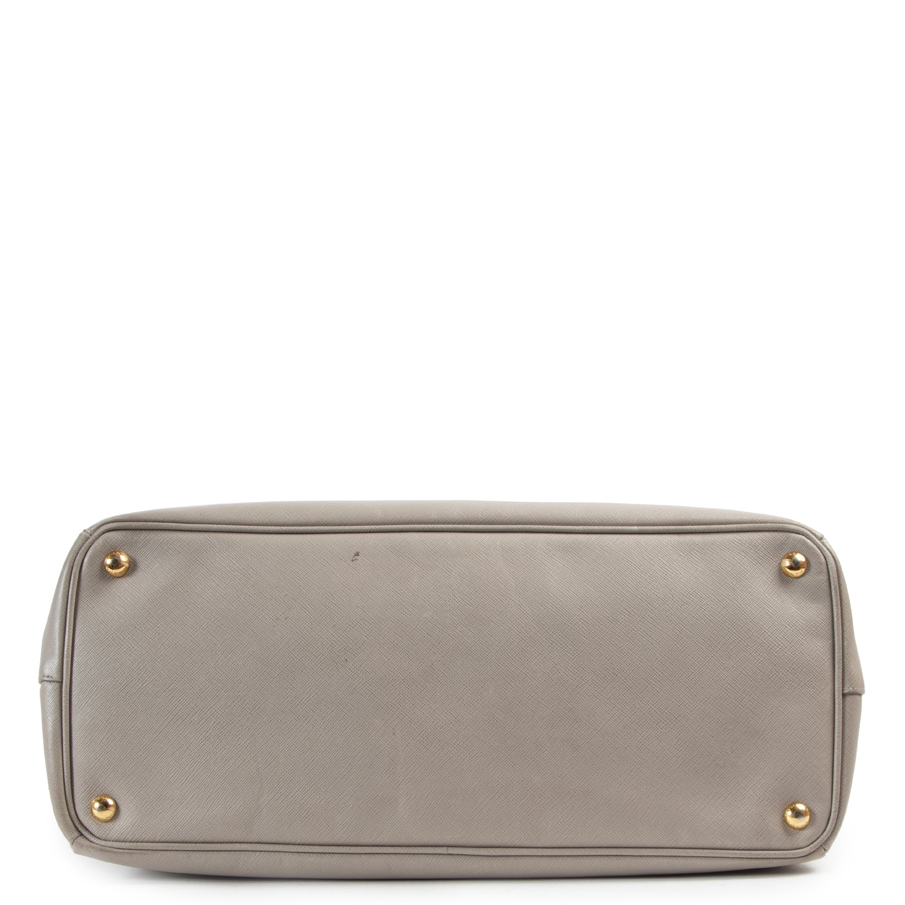 shp safe online Prada Grey Saffiano Lux Large Double Zip Tote