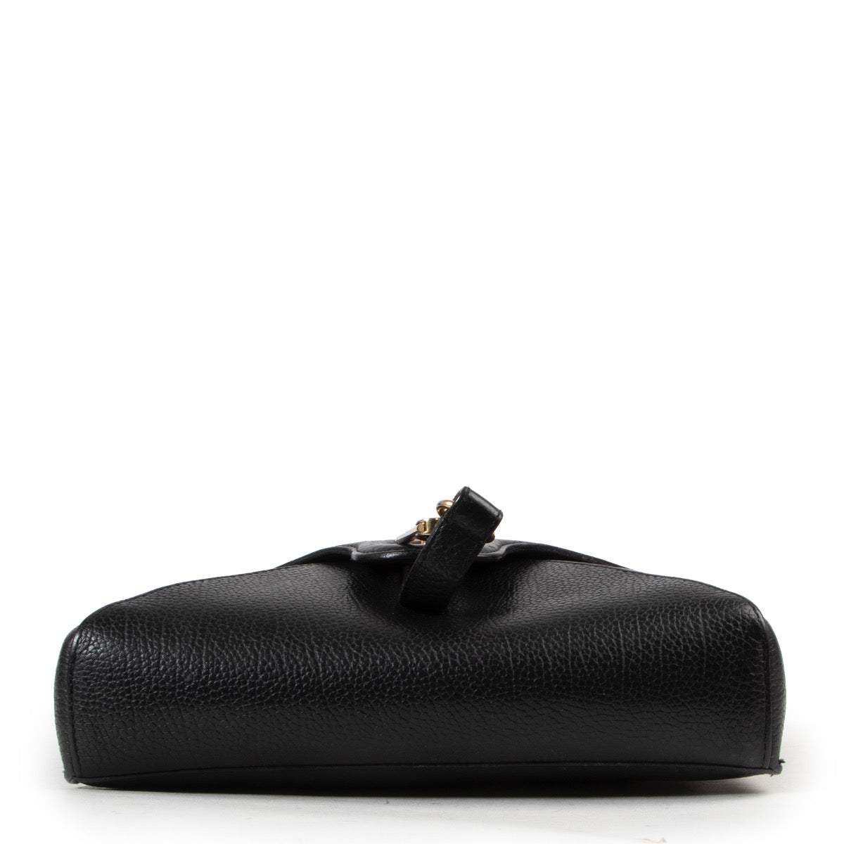Sac à bandoulière Delvaux vintage en cuir noir