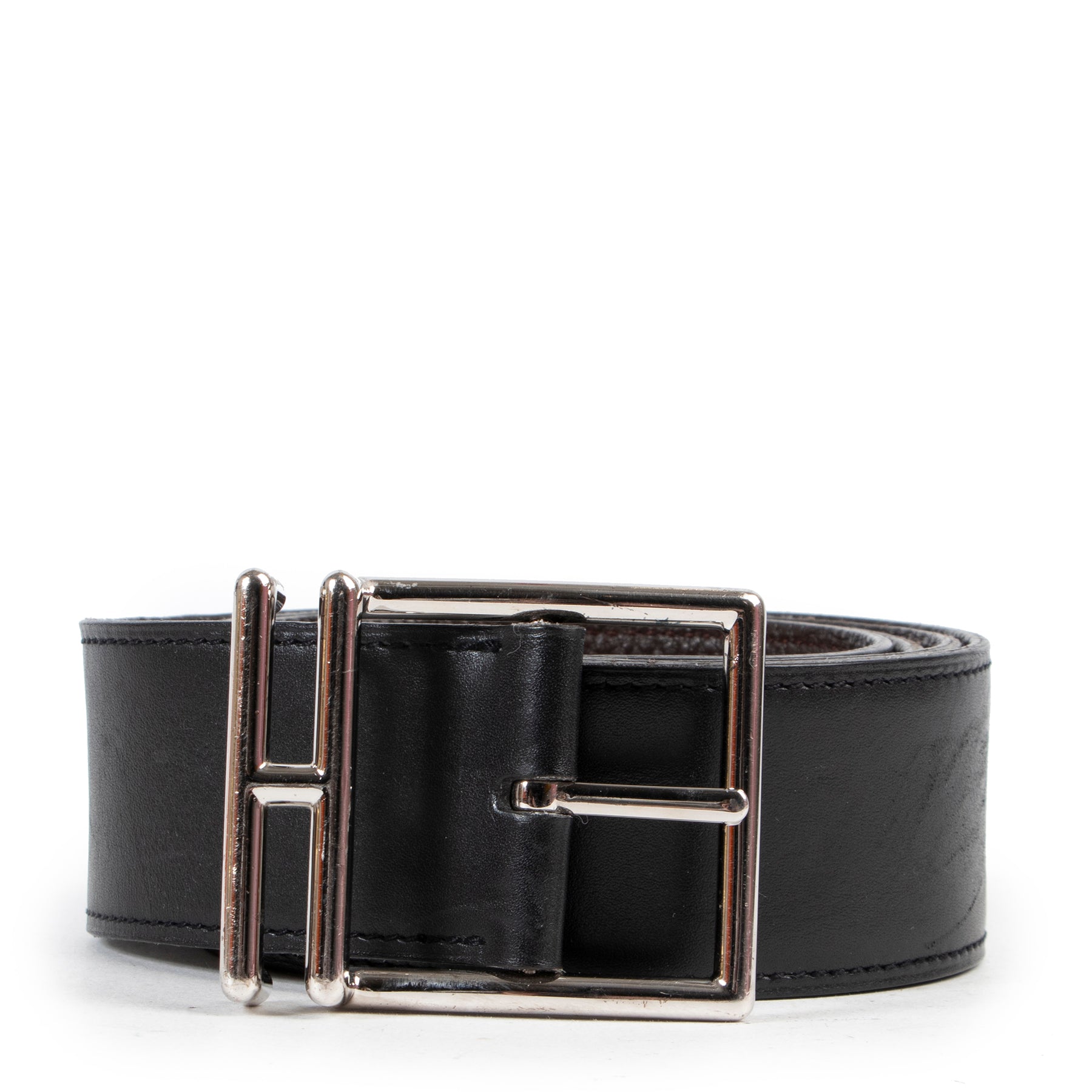 Shop safe online 100% authentic second hand Hermès Black/Brown Natan Reversible Belt - Size 100 in very good preloved condition at the right price at Labellov in Antwerp.