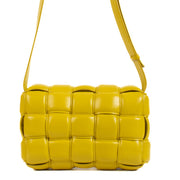 shop 100% authentic second hand Bottega Veneta Yellow Padded Cassette Crossbody Bag on Labellov.com