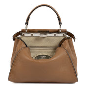 shop 100% authentic second hand Fendi Tan Leather Mini Peekaboo Bag on Labellov.com