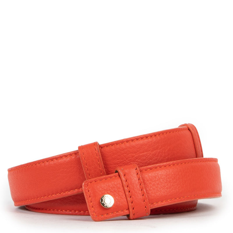 Jimmy Choo Leather Coral Belt - size 90