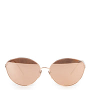 Linda Farrow 508 C3 Rose Pink Cat Eye Sunglasses