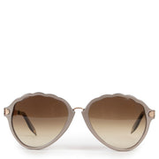 Shop safe online 100% authentic second hand Victoria Beckham Brown Glasses in very good condition at labellov in Antwerp.