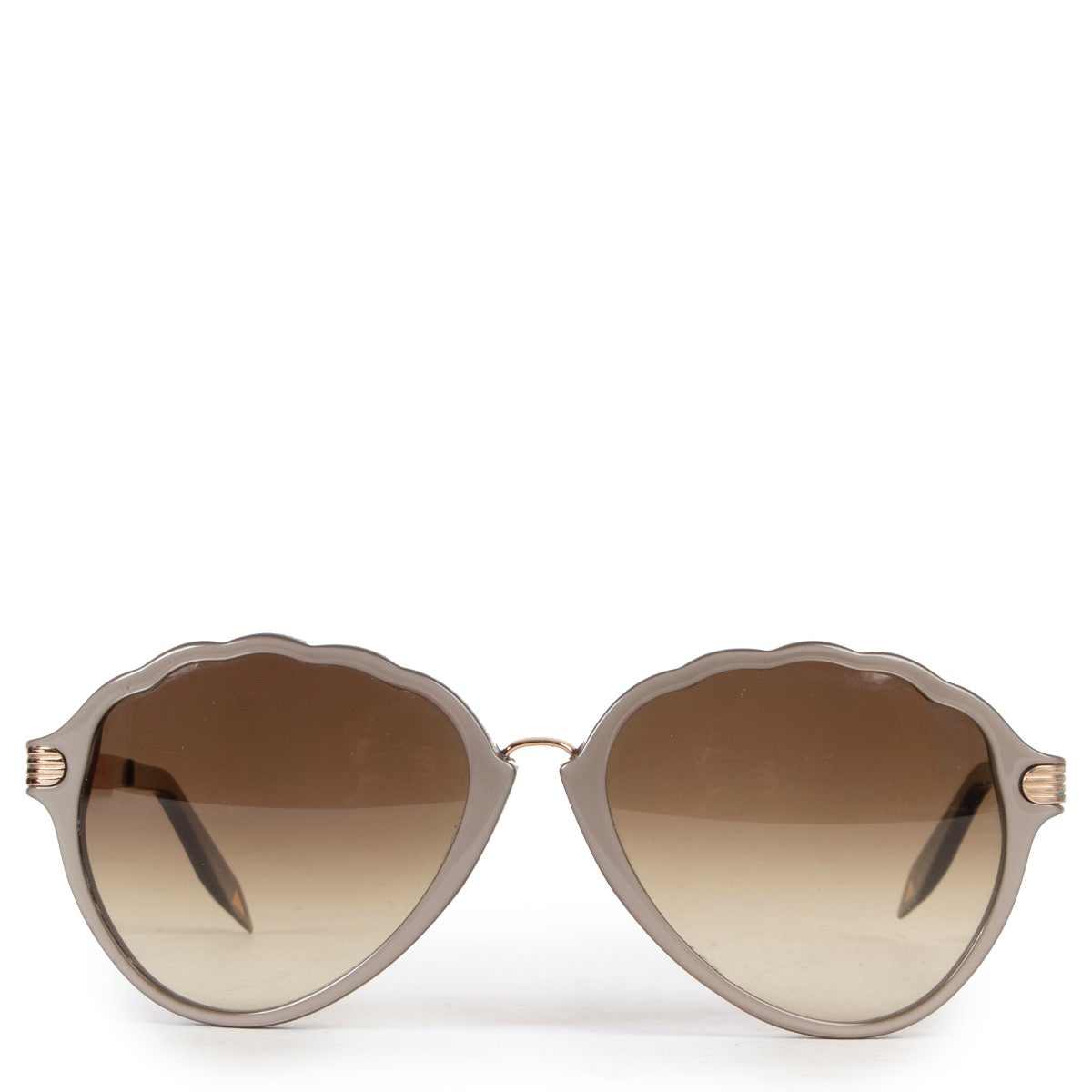 Shop safe online 100% authentic second hand Victoria Beckham Brown Glasses in very good condition at labellov in Antwerp.