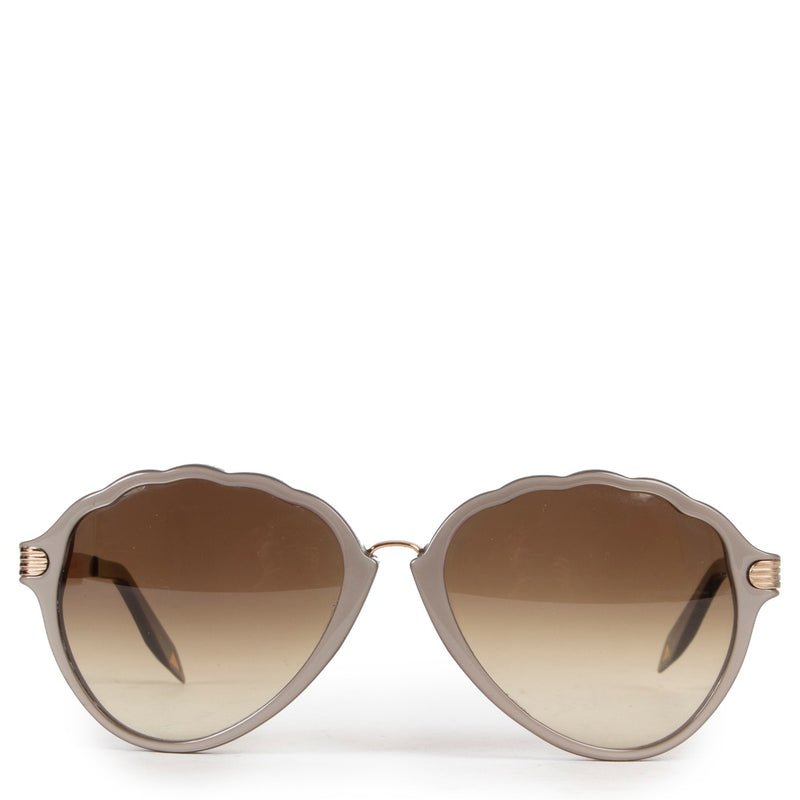Shop safe online 100% authentic second hand Victoria Beckham Brown Glasses in very good condition at labellov in Antwerp.