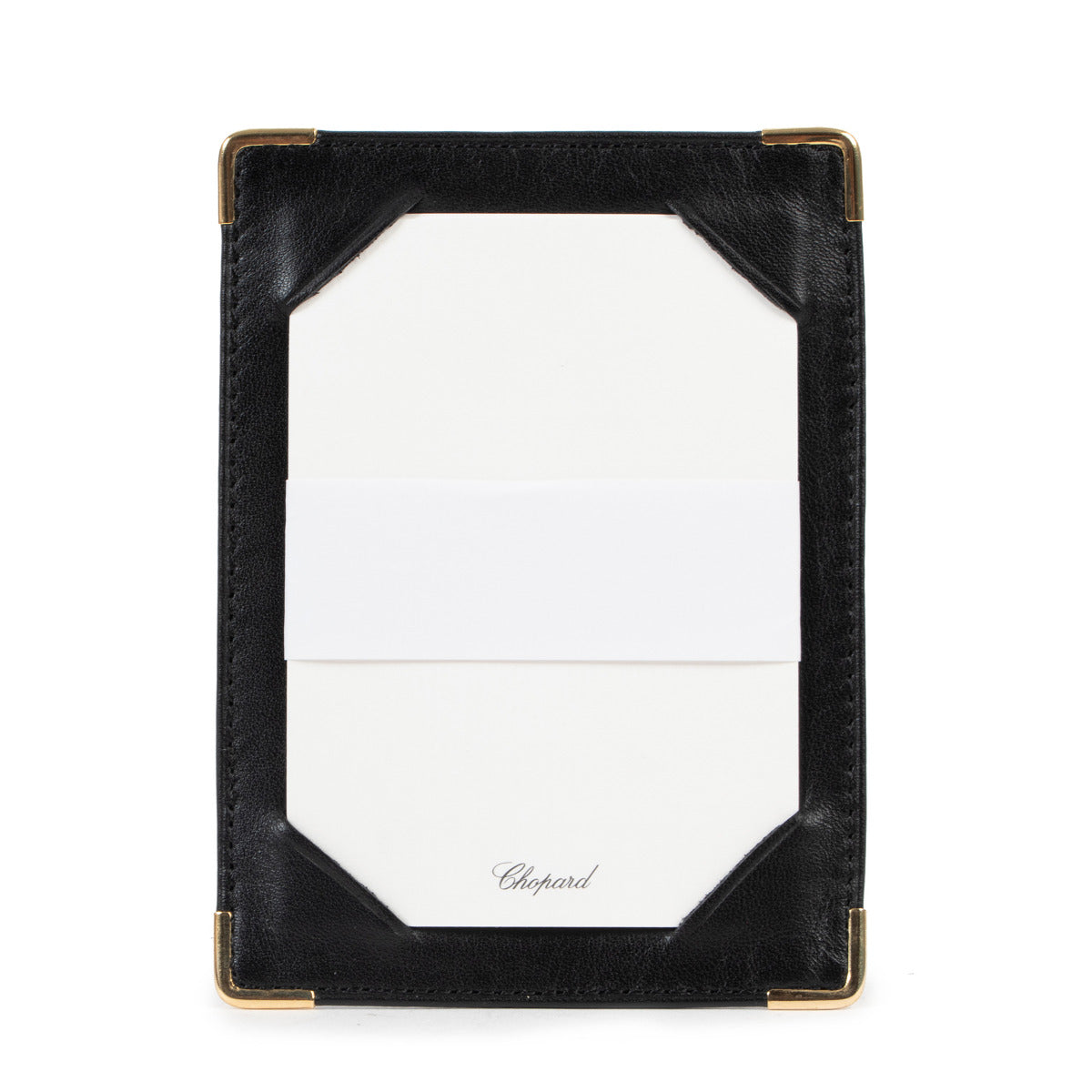 Carnet Chopard en cuir noir