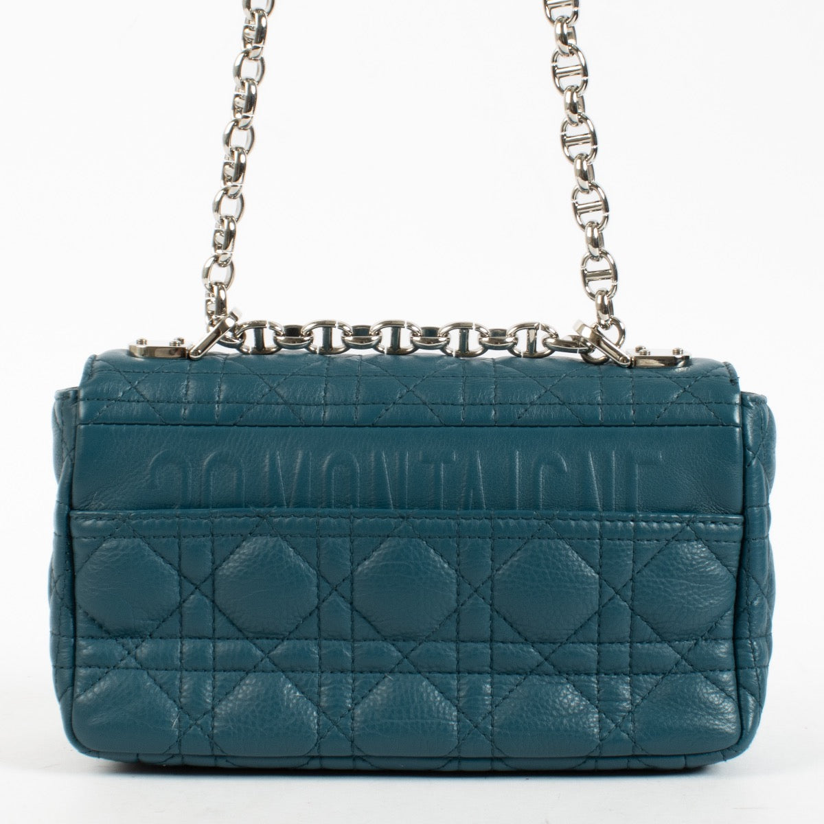 Authentic Second Hand Christian Dior Small Blue Caro Bag on Labellov.com