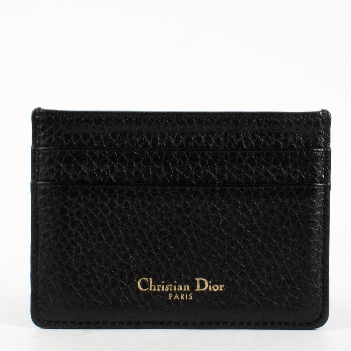 Authentic Second Hand Christian Dior Black Diorama Card Holder on Labellov.com
