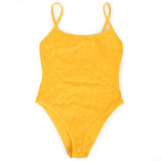Fendi Yellow FF Vertigo One Piece Swimsuit