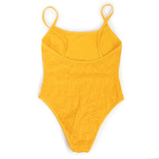 Fendi Yellow FF Vertigo One Piece Swimsuit