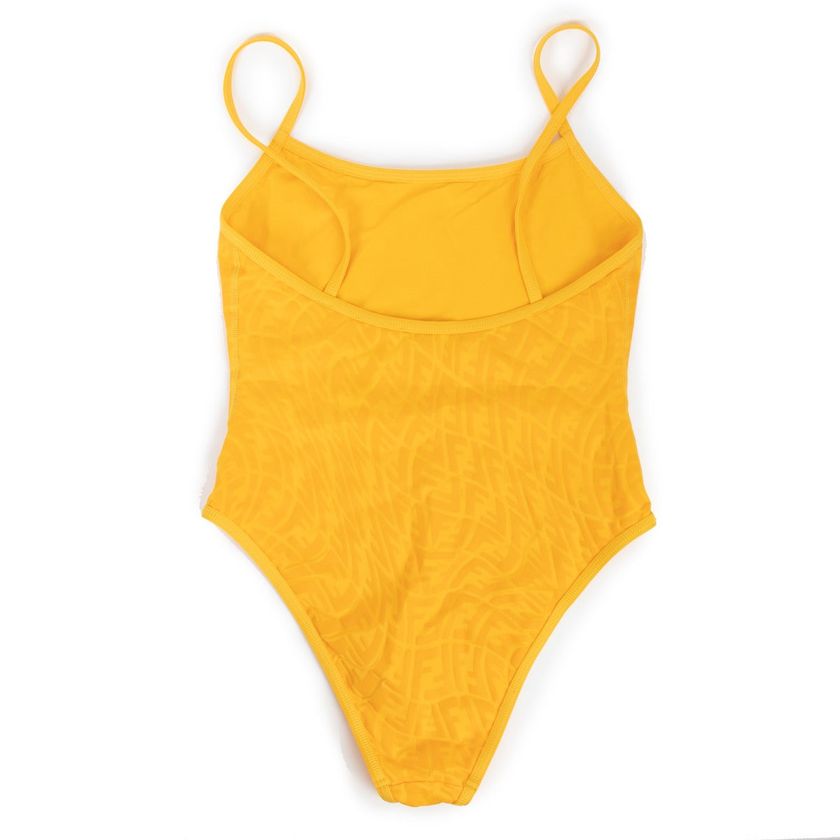 Fendi Yellow FF Vertigo One Piece Swimsuit