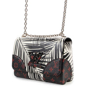 Shop safe online 100% authentic second hand Louis Vuitton Limited Edition Palm Noir Twist MM Crossbody Bag in as new condition at the right price at Labellov in Antwerp.