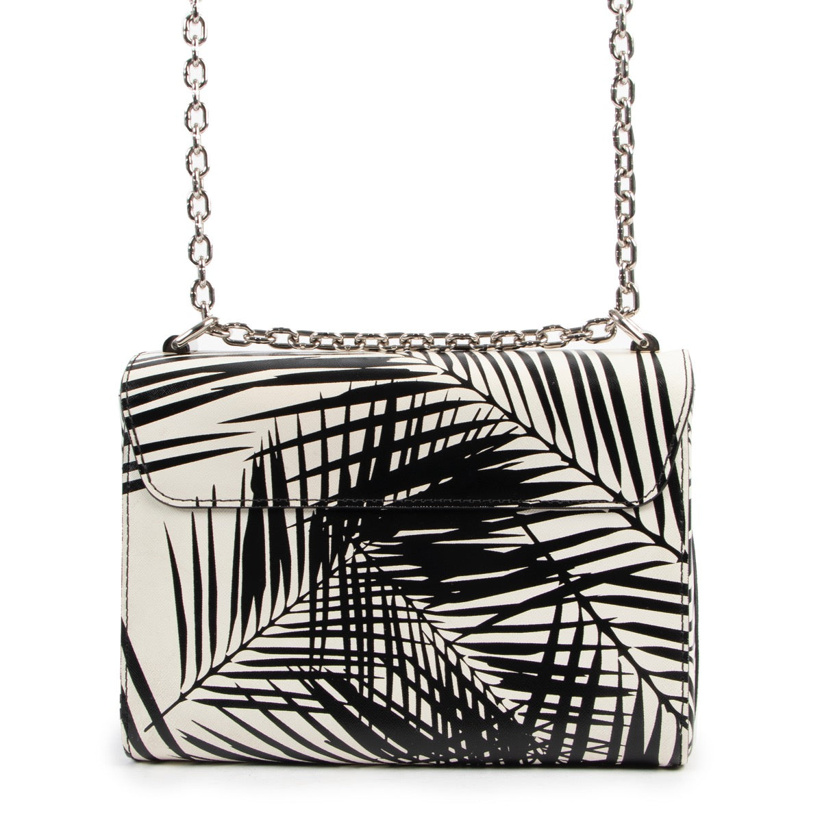 Shop safe online 100% authentic second hand Louis Vuitton Limited Edition Palm Noir Twist MM Crossbody Bag in as new condition at the right price at Labellov in Antwerp.