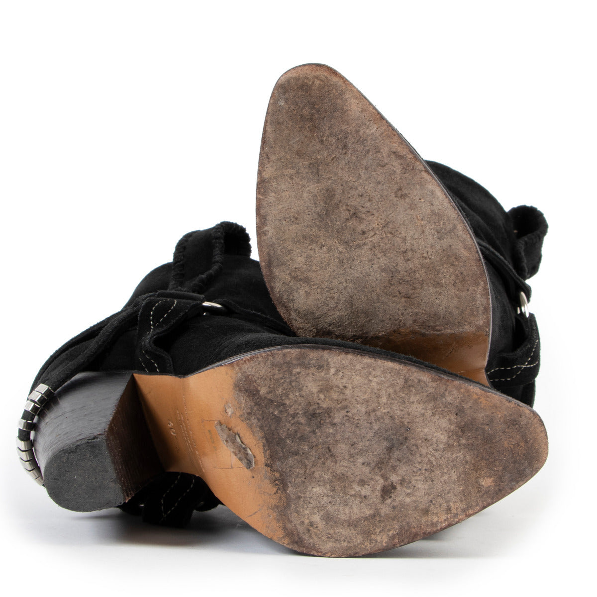 Isabel Marant Black Suede Boots - Size 40