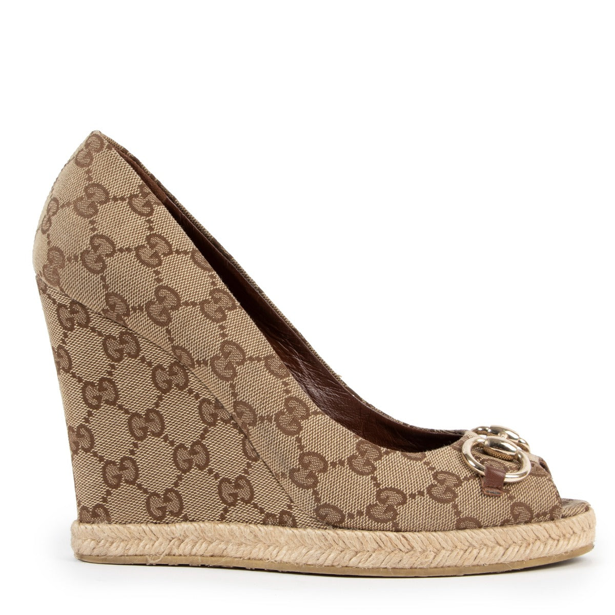 Gucci Monogram Wedges - size 39 for the best price at Labellov