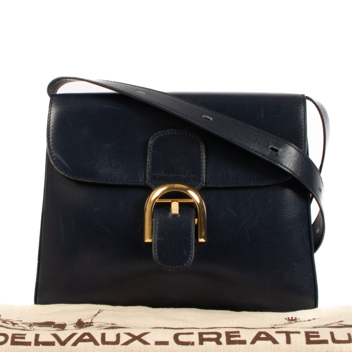 Delvaux Festival Marine Blue Box Calf