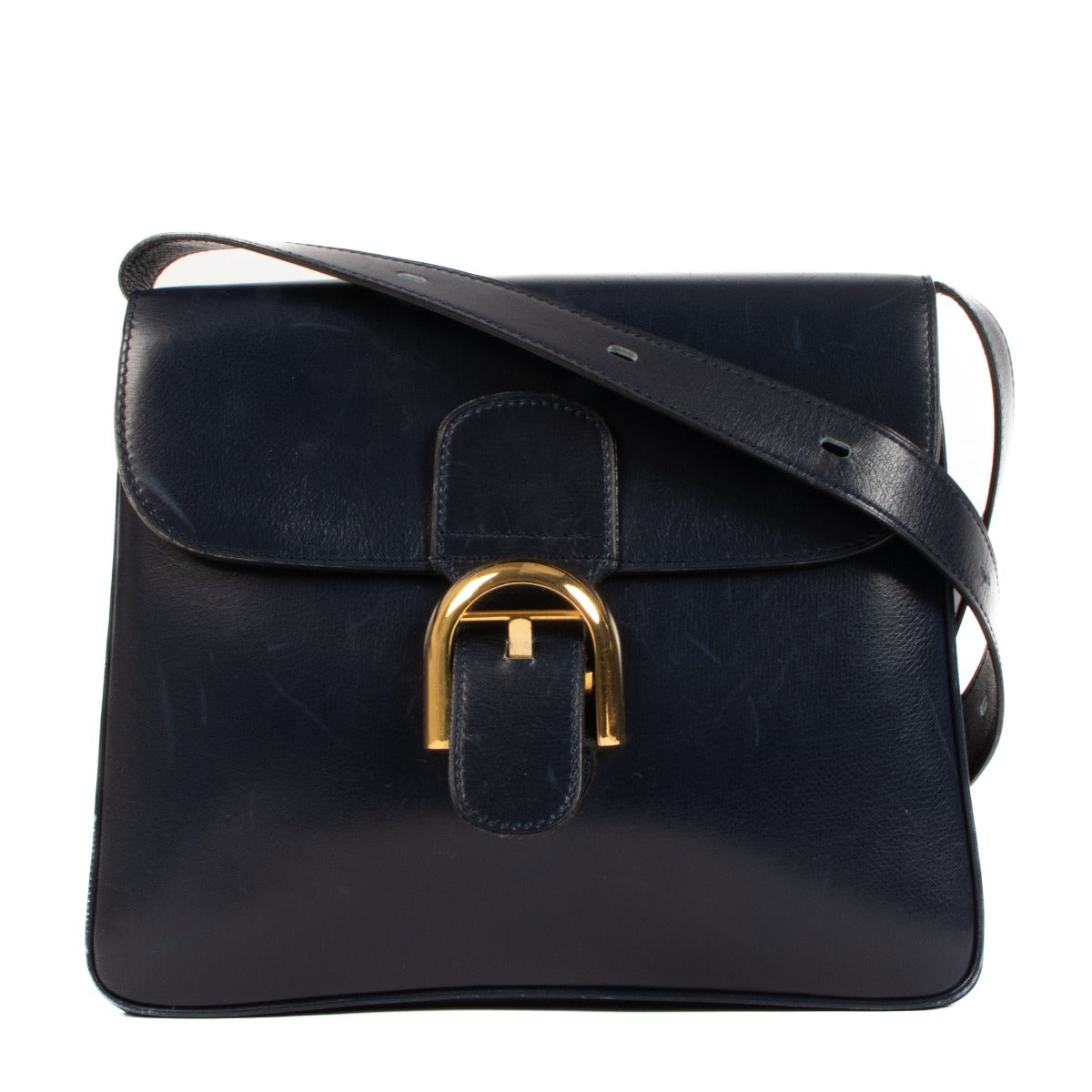 Delvaux Festival Marine Blue Box Calf