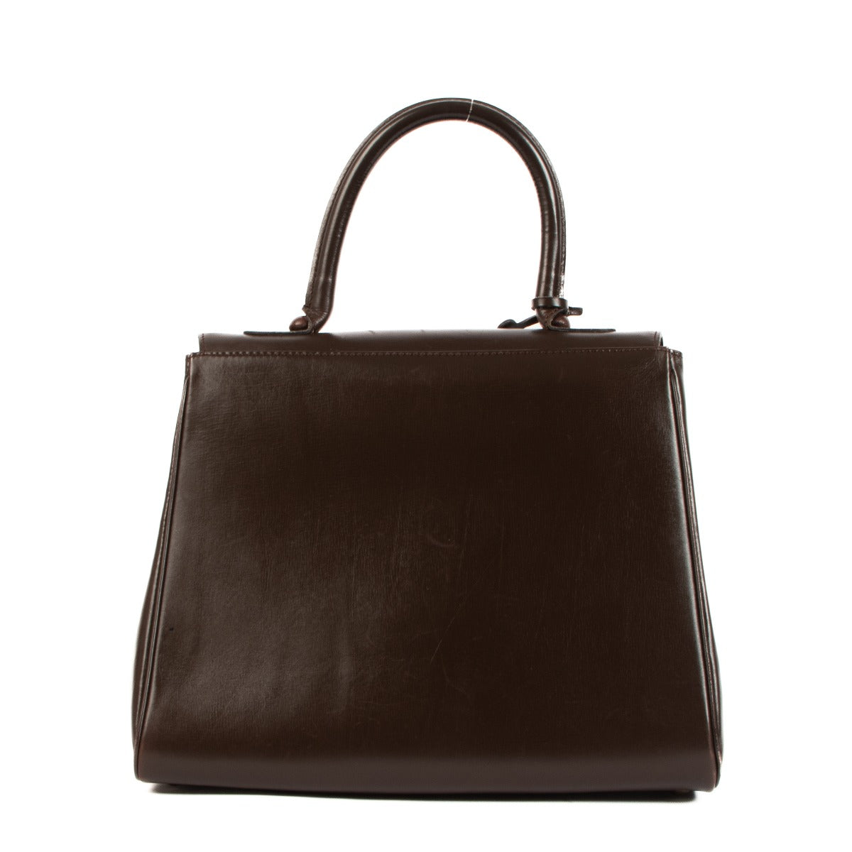 Delvaux Brillant MM veau box marron, années 1970
