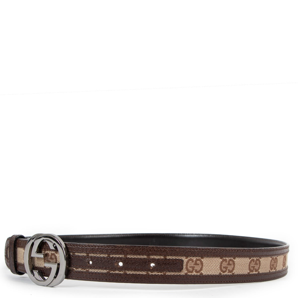 Gucci GG Canvas Belt - Size 95