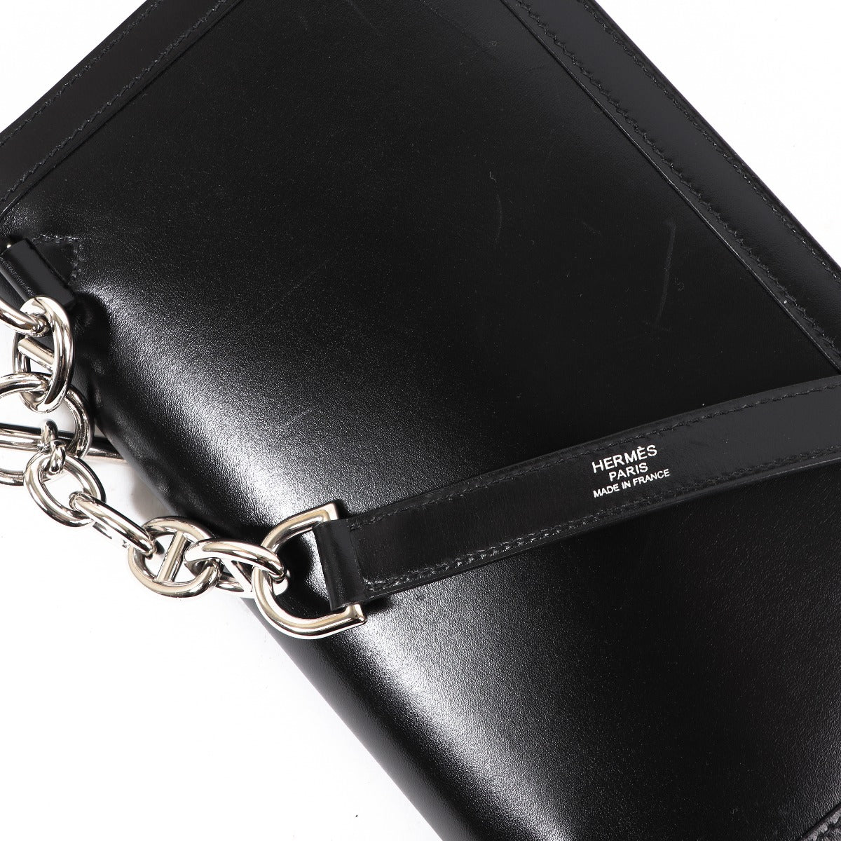 Hermès Chaine d'Ancre Zwart Box PHW