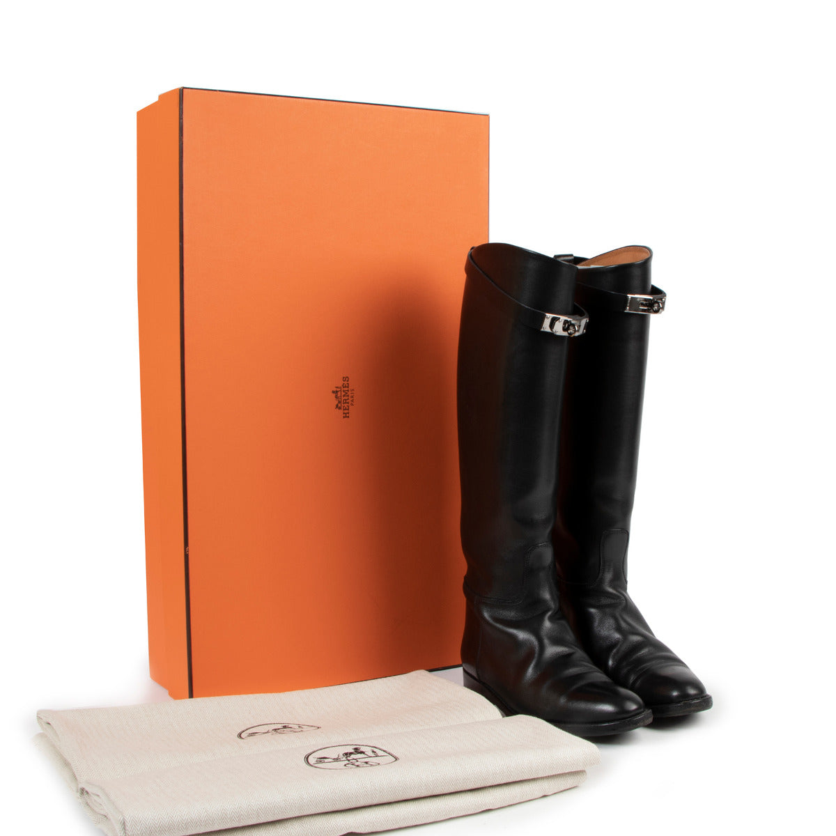 Hermes Black Jumping Boots