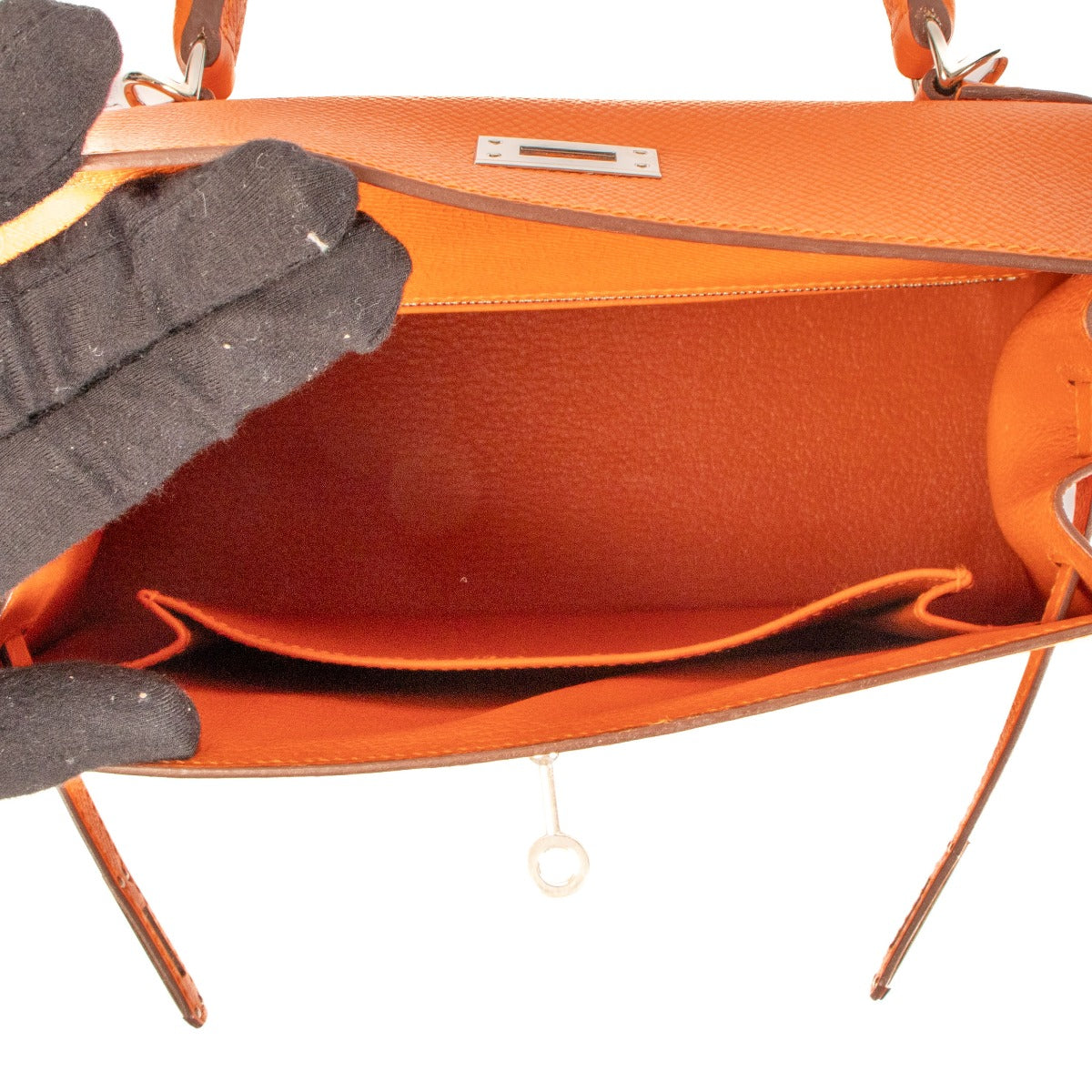 Hermès Kelly 25 Feu Epsom PHW