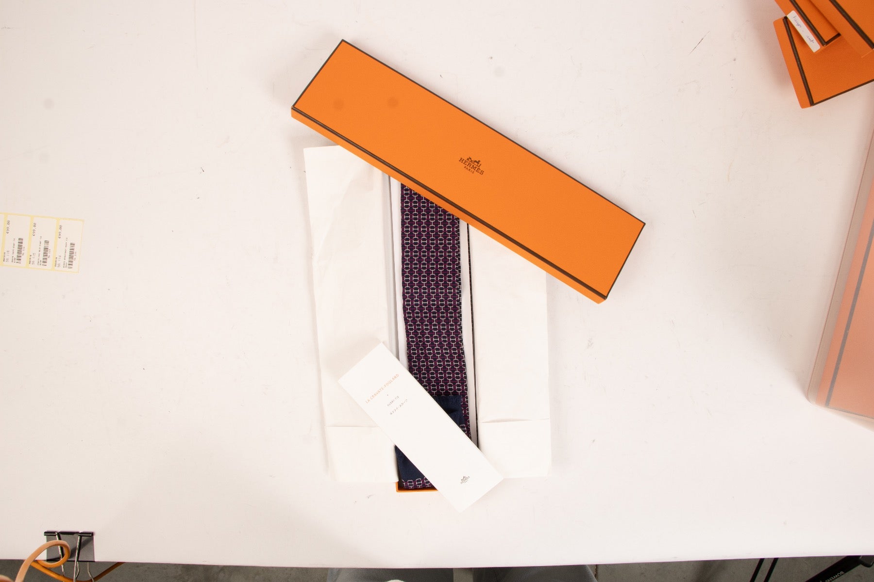 Hermès Navy Blue Scarf Tie