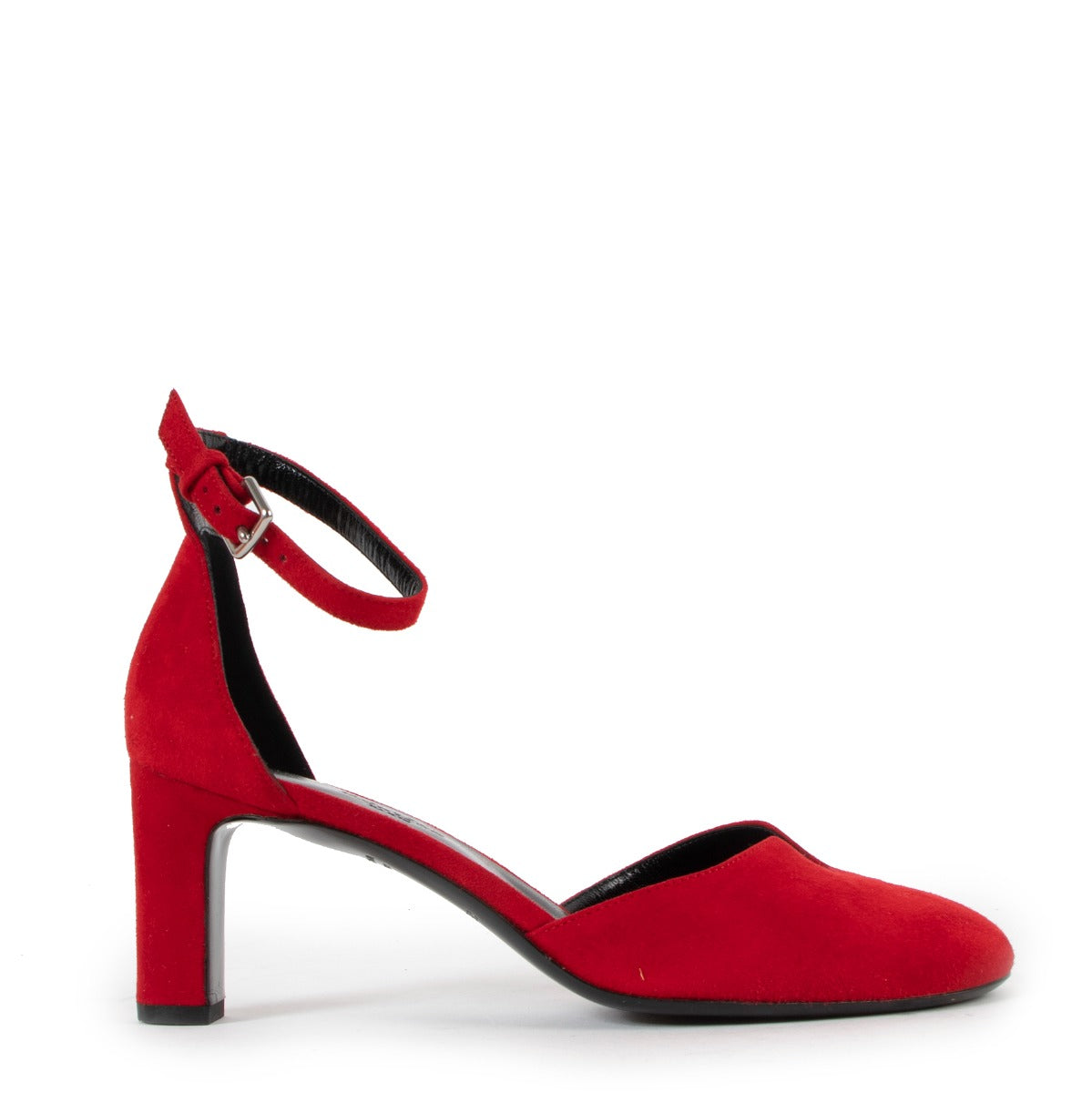 Hermès Red Suede Premiere Pumps