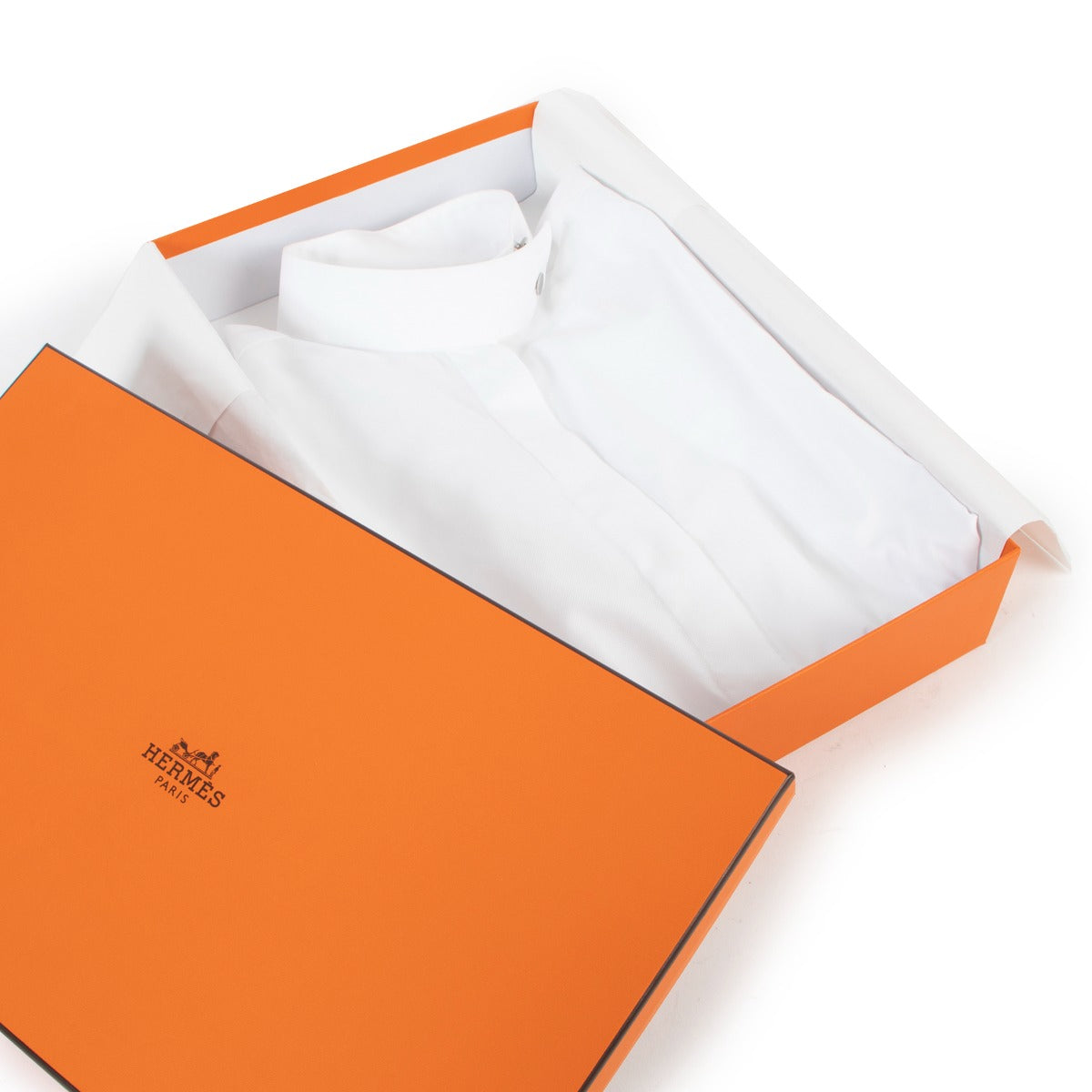 Hermès White Jump Competition Shirt - Size 36