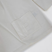 Hermès White Embroidered Pocket T-shirt