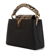 shop 100% authentic second hand Louis Vuitton Black Taurillon/Python Capucines Mini on Labellov.com