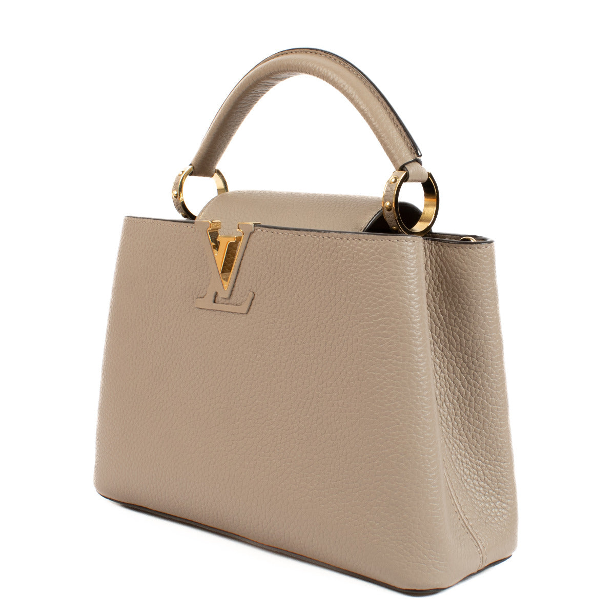 Shop safe online at Labellov in Antwerp, Brussels and Knokke this 100% authentic second hand Louis Vuitton Galet Taurillon BB Capucines. Veilig online tweedehands authentieke Louis Vuitton Galet Taurillon BB Capucines handtas kopen bij Labellov.