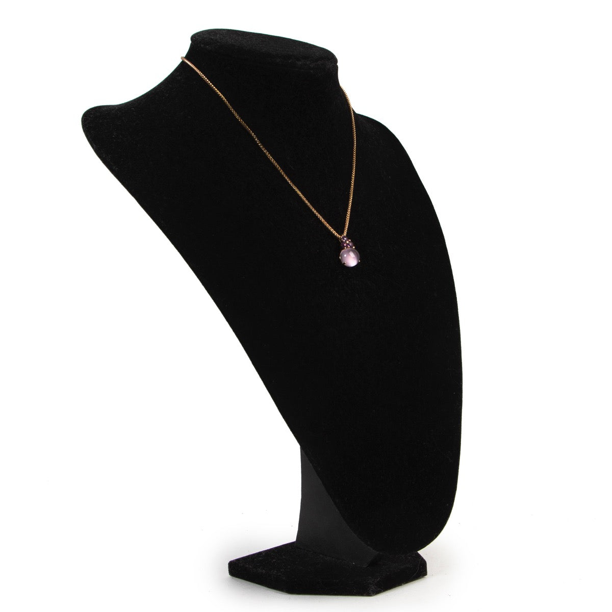 Shop safe online 100% authentic Pomellato 18k Rose Gold Luna Earrings and Necklace in very good condition at the right price at Labellov.com.