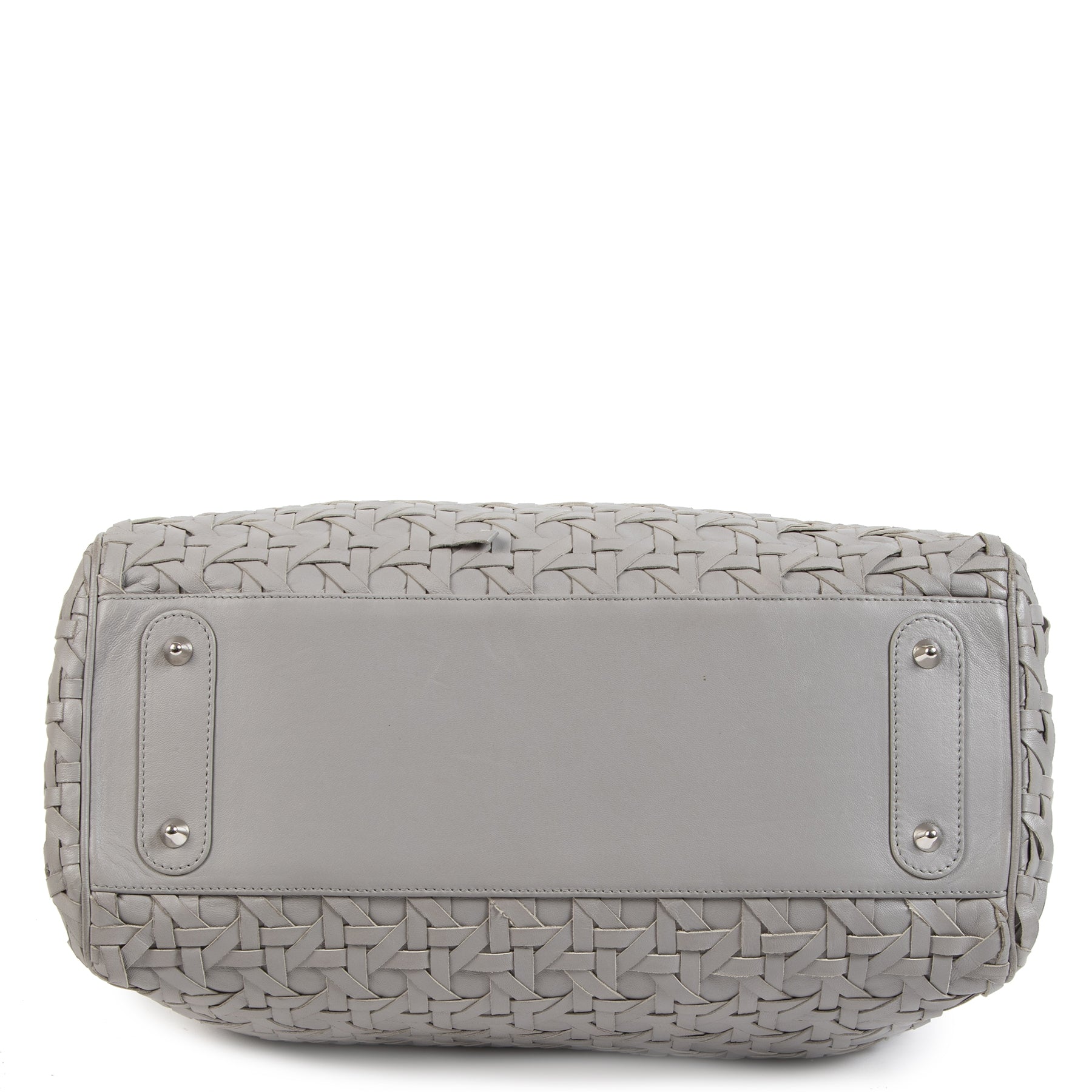 Authentique seconde-main vintage Dior Lady Dior Avenue Grey Tote Bag achète en ligne webshop LabelLOV