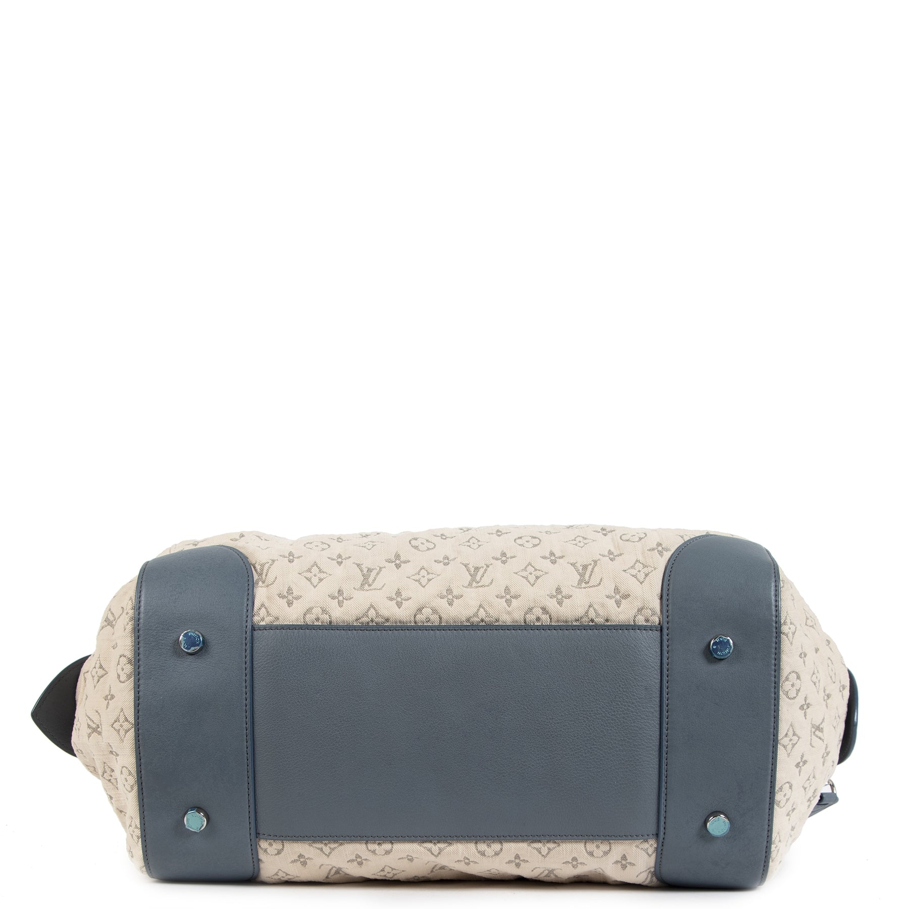 Sac Speedy grand modèle en jean monogramme bleu édition limitée Louis Vuitton