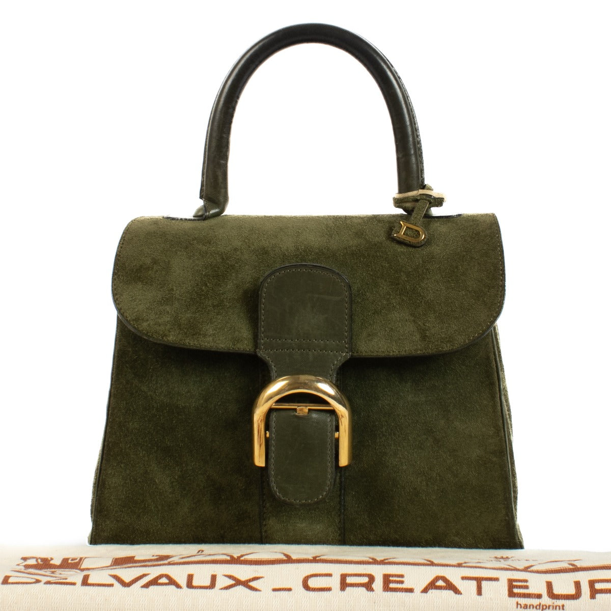 shop 100% authentic second hand Delvaux Green Suède Brillant PM on Labellov.com