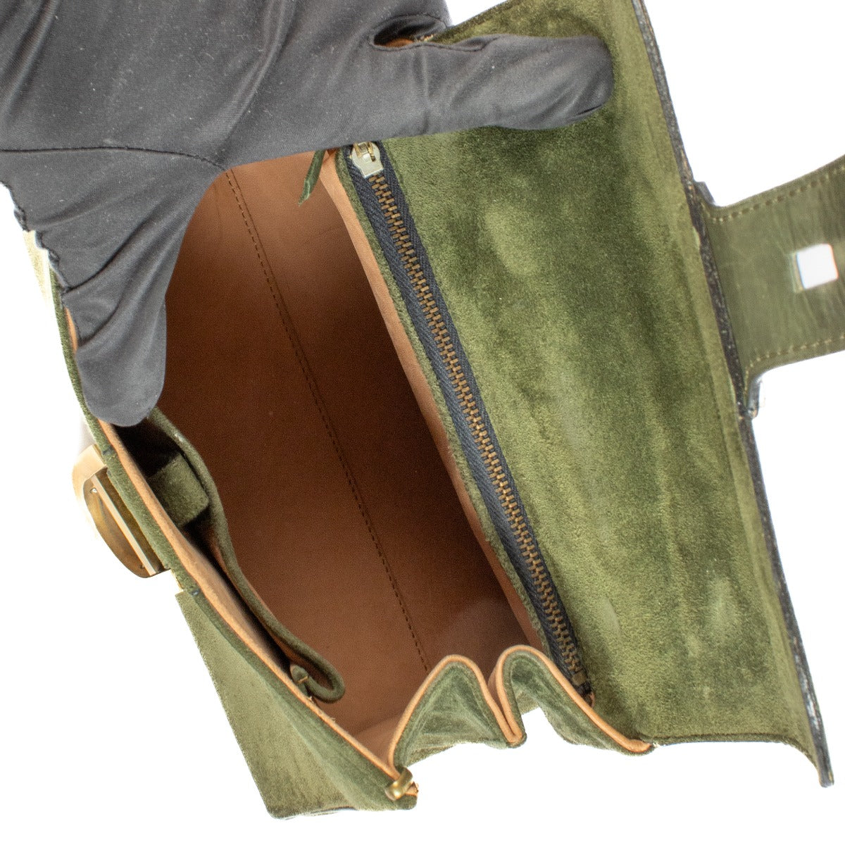 shop 100% authentic second hand Delvaux Green Suède Brillant PM on Labellov.com