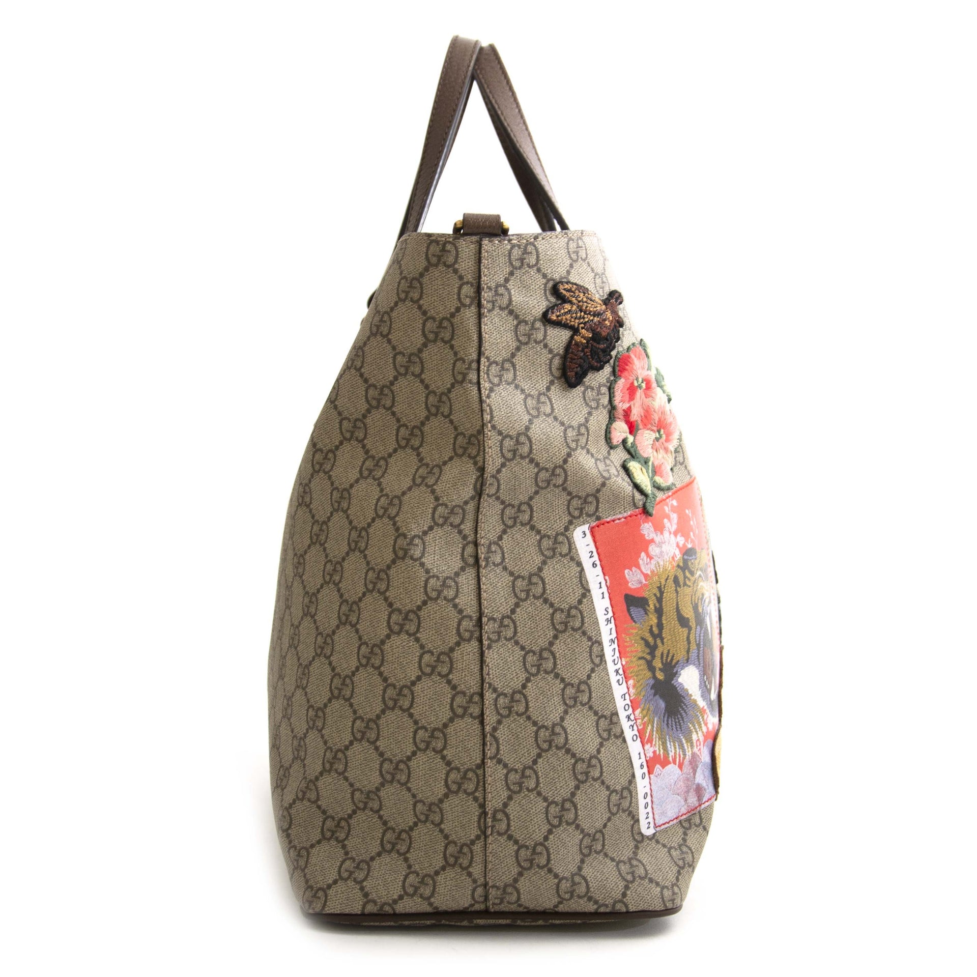 Gucci Courrier Soft GG Supreme Tote Shopper Bag