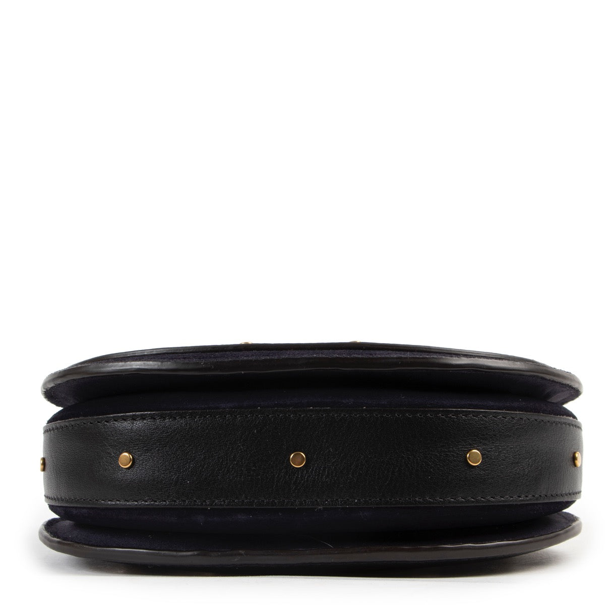 Original no fake Chloé Black Leather Crossbody for sale at Labellov Antwerp with 2nd hand designer goods in good condition