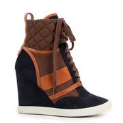 Chloé Multicolor Wedge Sneakers