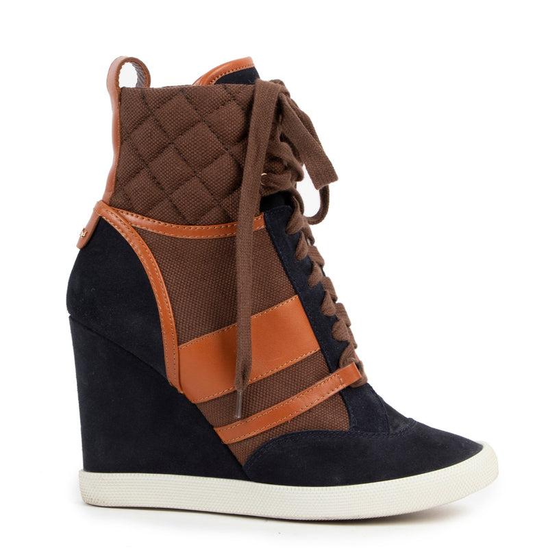 Chloé Multicolor Wedge Sneakers