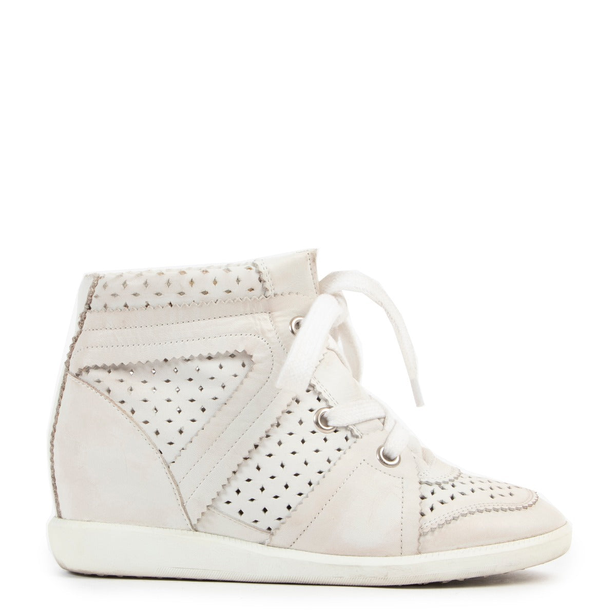 Isabel Marrant White Leather Sneakers - Size 37