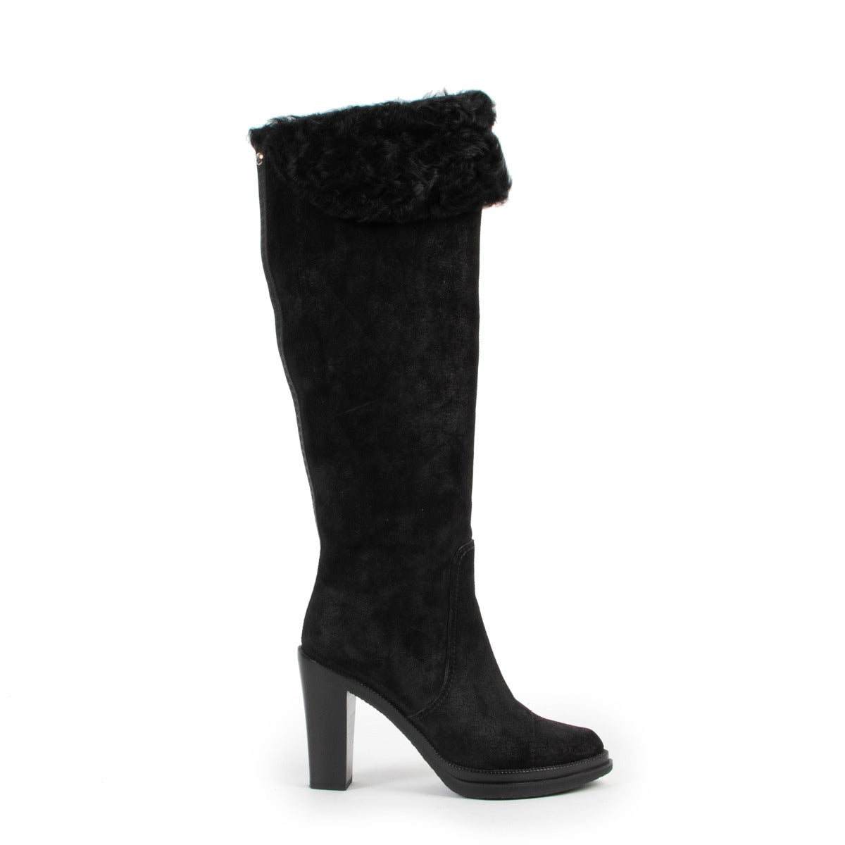 Louis Vuitton Black Suede Boots-Size 37 at Labellov online or in store available for a reasonable price and in good condition. Get them now!
